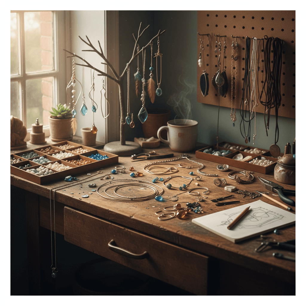 Local artisan jewelry studio